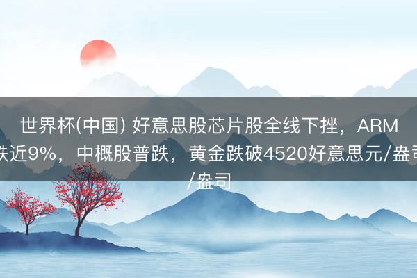 世界杯(中国) 好意思股芯片股全线下挫，ARM跌近9%，中概股普跌，黄金跌破4520好意思元/盎司
